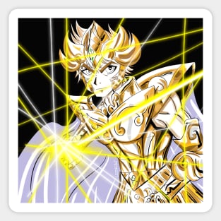 saint seiya the gold knight of leo, aioria Sticker